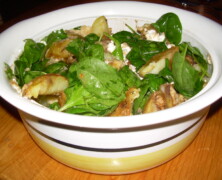 Varm potatissallad med parmesan