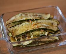 Zucchini med vitlök